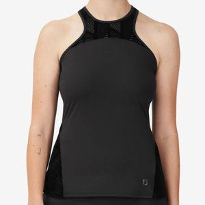 Fila slice Halter Tank top black sz Medium,   style  tw036878 tennis top. NEW